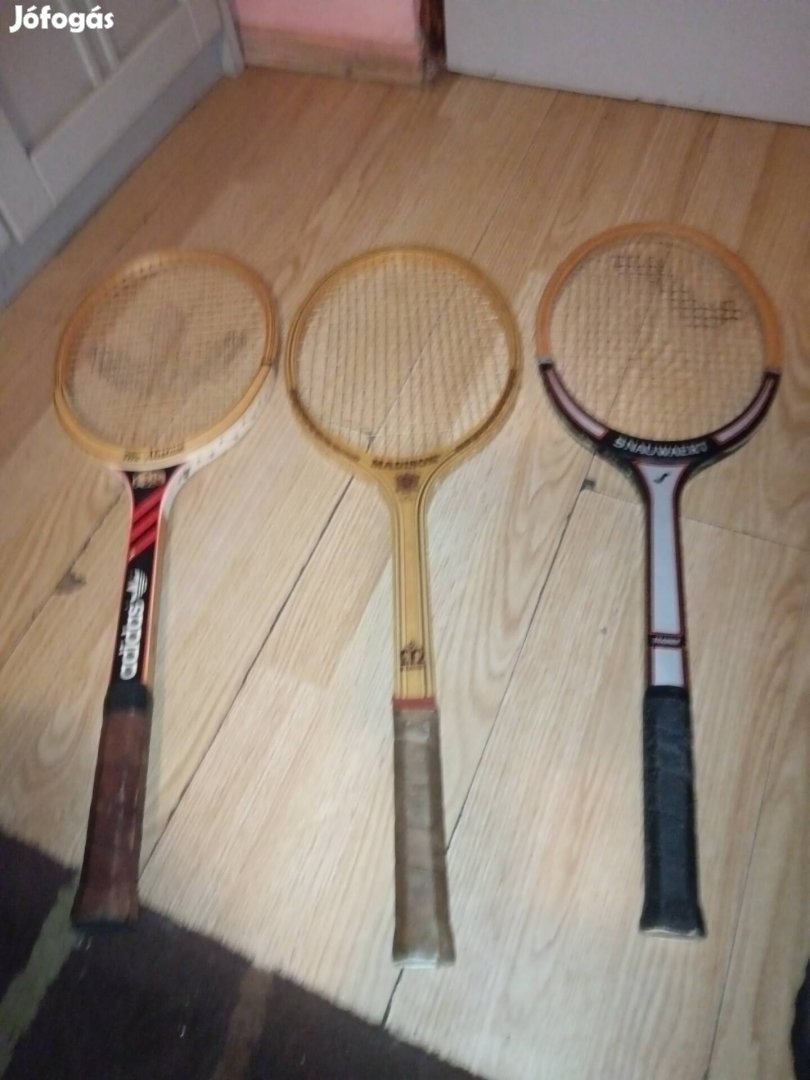 3 db teniszütő egyben eladó