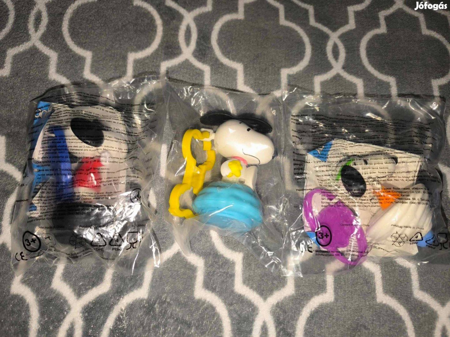 3 db új, Snoopy McDonalds figura