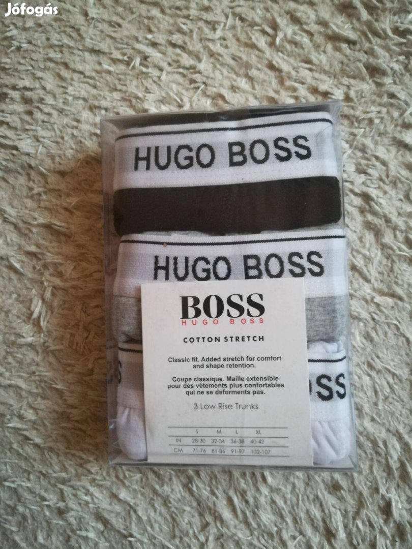 3 db új eredeti L méretű Hugo Boss boxer