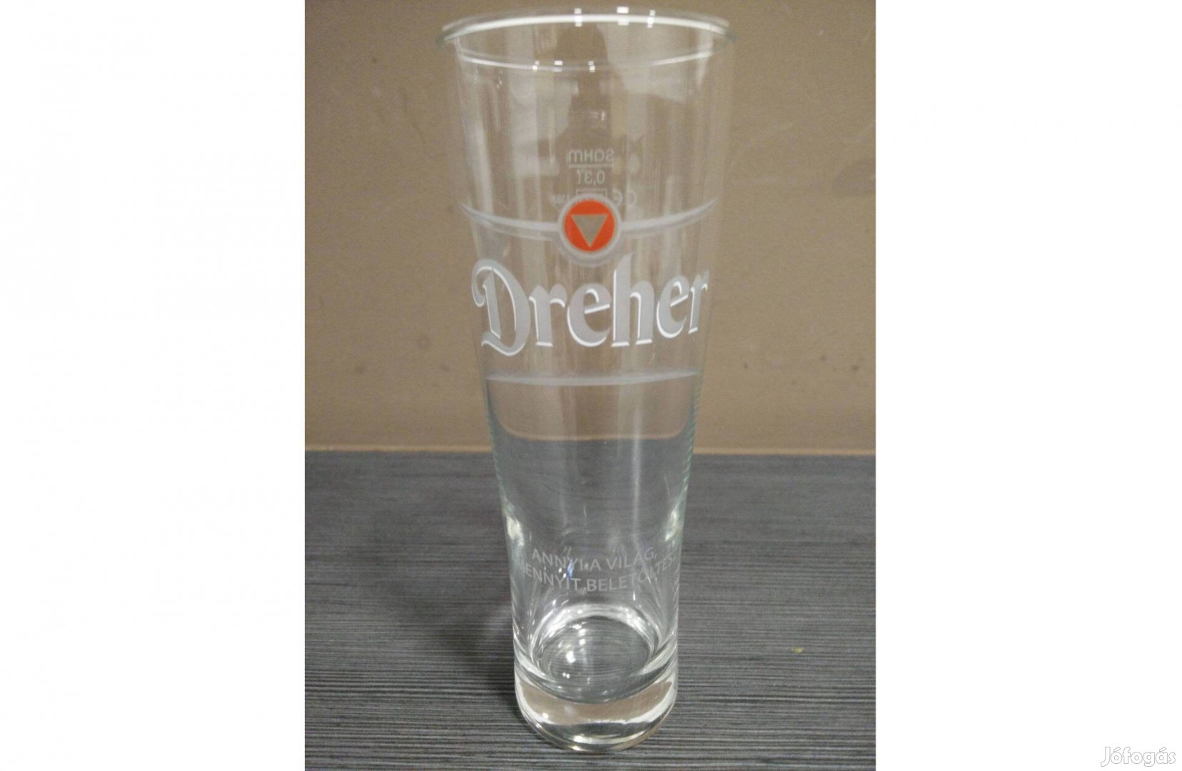 3 dl mértékjeles Dreher sörös pohár