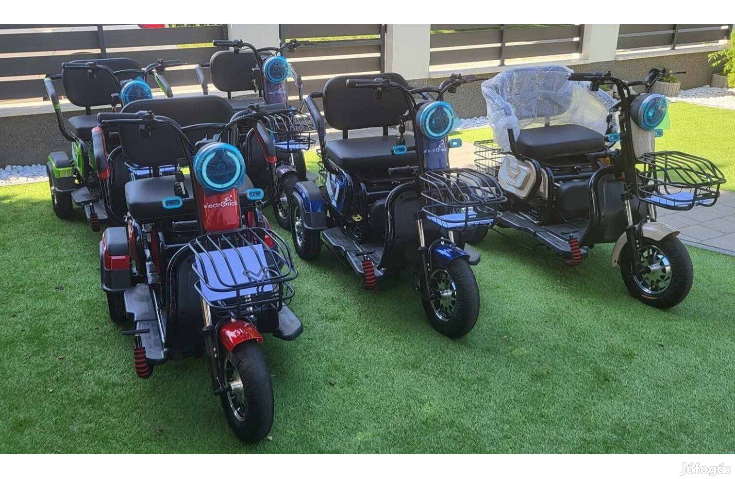 3 év garancia új elektromos moped robogó rokkantkocsi tricikli kiszáll