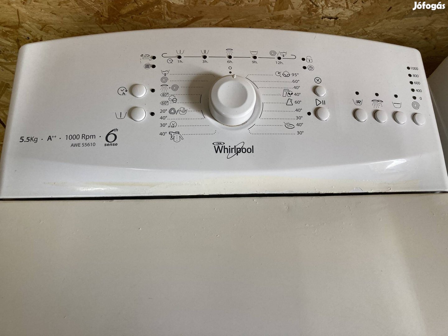 3 év garanciával szépséghibás Whirpool mosógép 