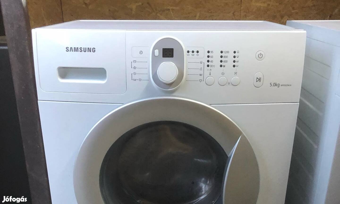 3 év garanciával szépséghibás keskeny Samsung mosógép 