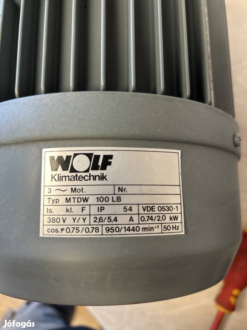 3 fázisú villanymotor 0,74-2kW