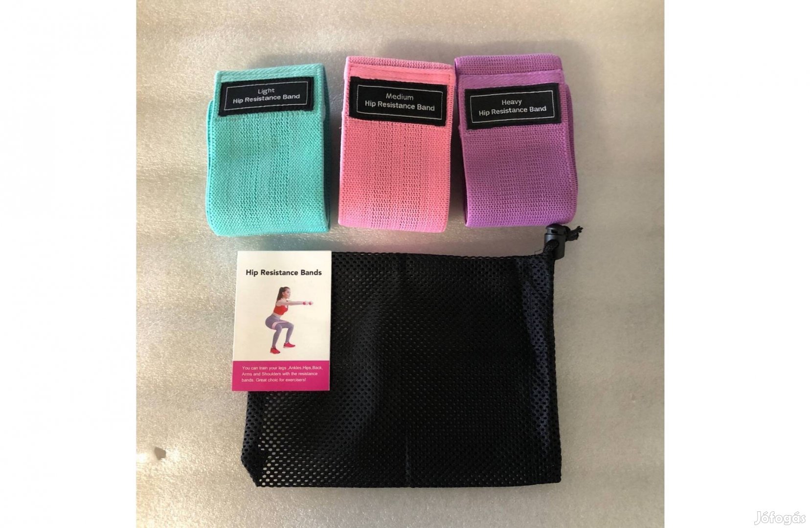 3 féle Különböző erősségű Fitnesz szalag tartó zsák