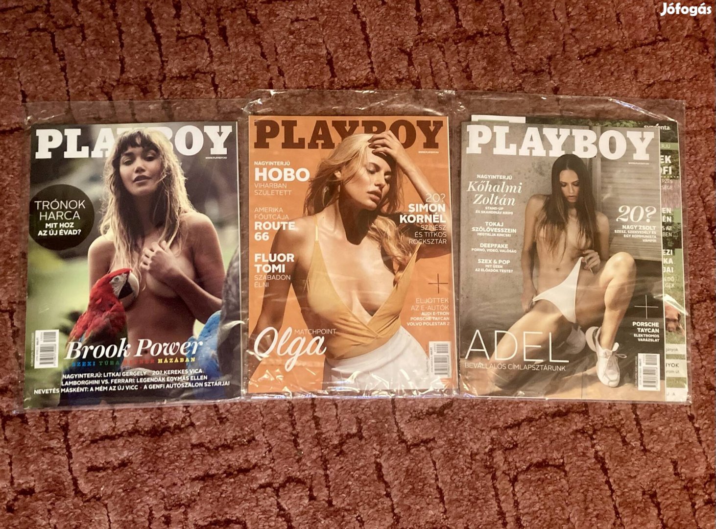 3 féle bontatlan csomagolású, 2019-es magyar nyuszis magazin