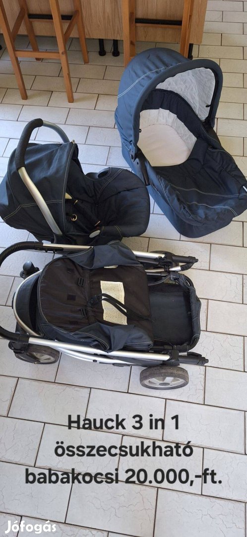 3 in 1 Hauck babakocsi eladó