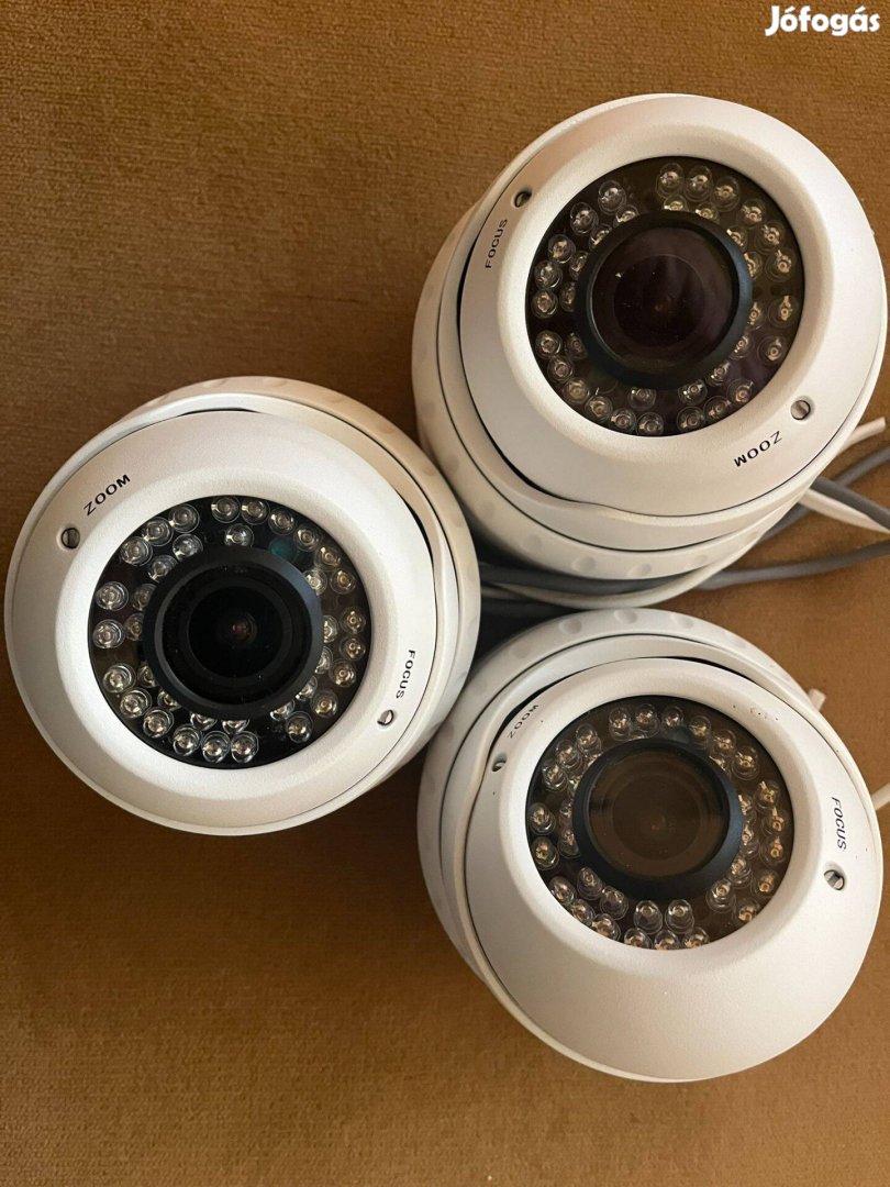 3 kamerás 2,4 MP-Es Sony kameraszett Techson rögzítővel eladó