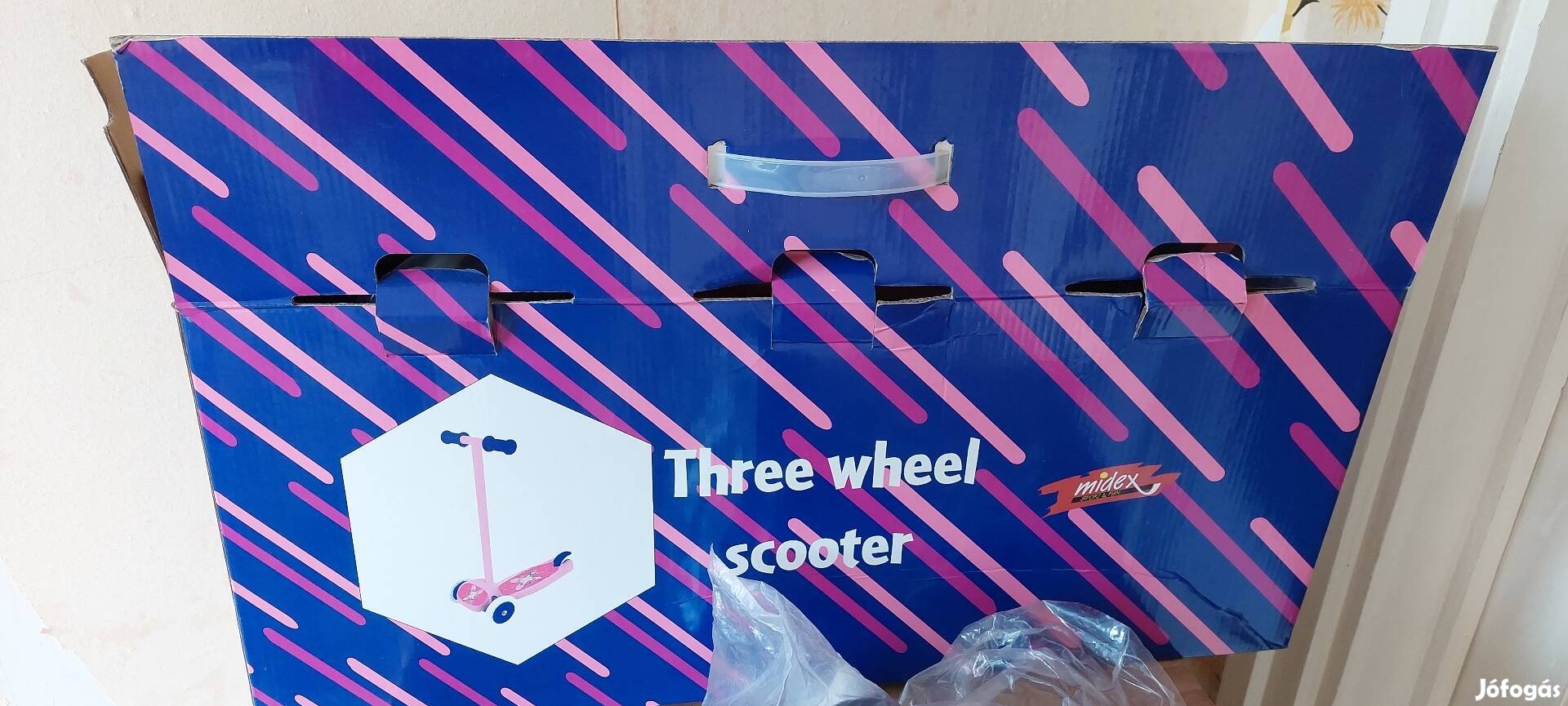 3 kerekű kislány roller