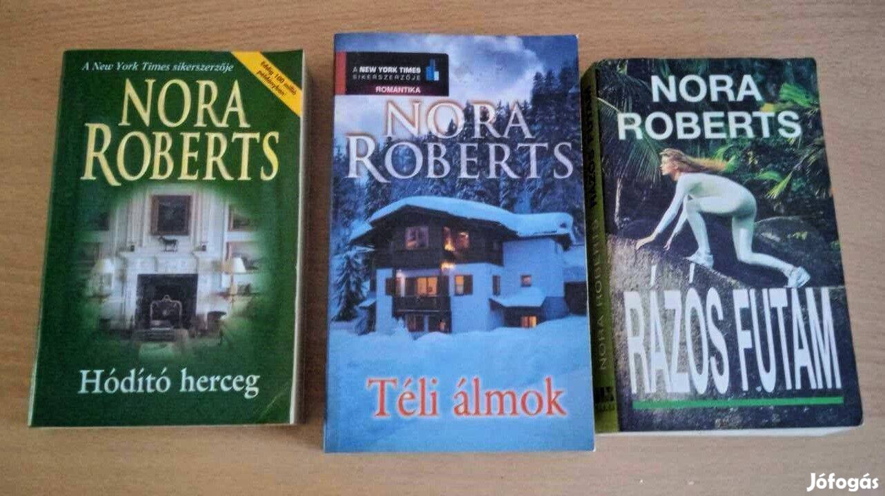 3 kötet Nora Roberts Téli álmok / Rázós futam / Hódító herceg