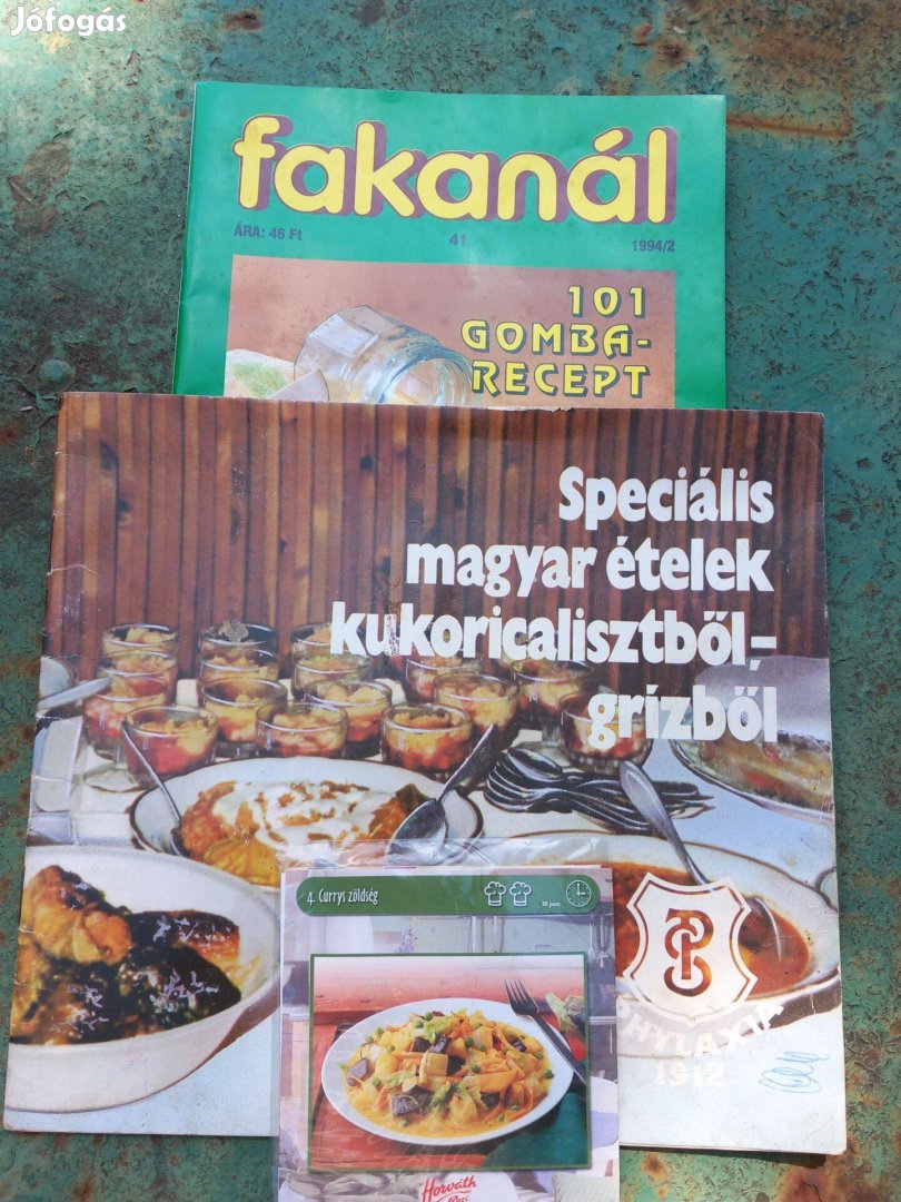 3 különböző recept újság a 90-es évekből egybe