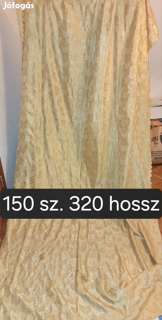 3 méter hosszú sárga sötetitolő függöny