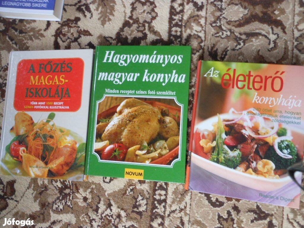 3 remek sok képes szakácskönyvet kínálok a konyhatündéreknek