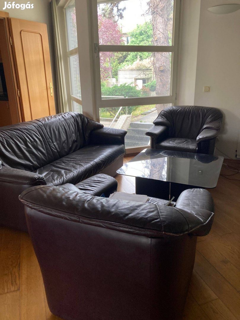 3 részes bőr ülőgarnitúra
