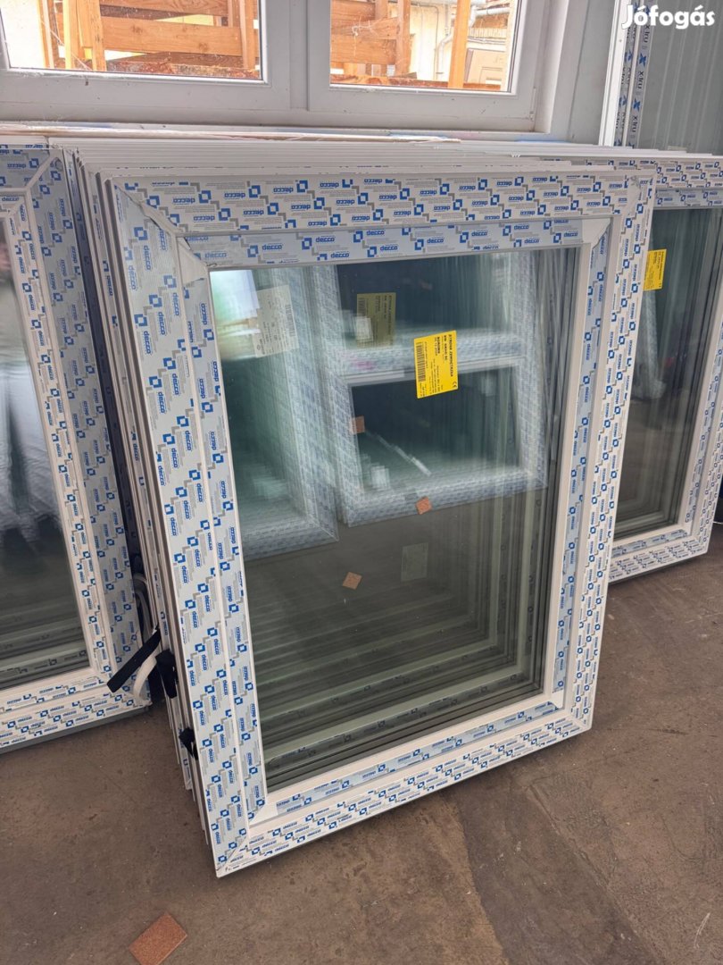 3 rétegű műanyag ablak, 90x120 Raktárról!