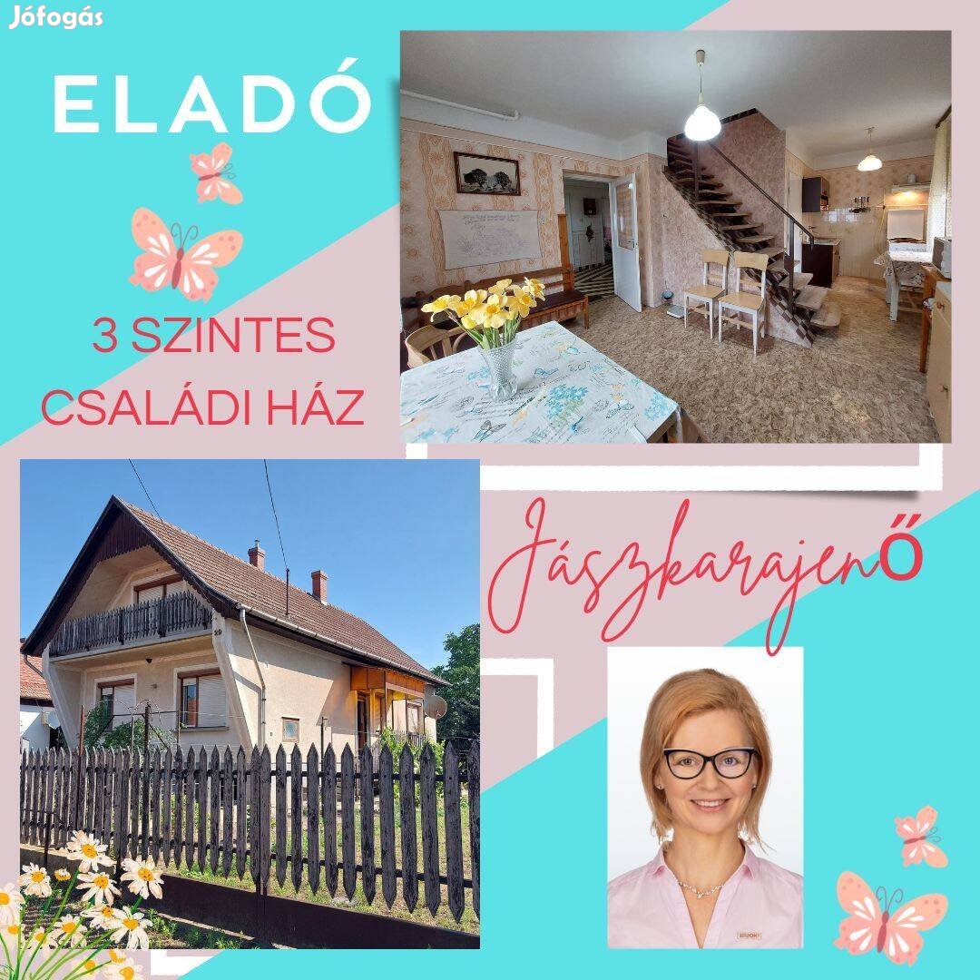 3 szintes családi ház eladó- Jászkarajenő
