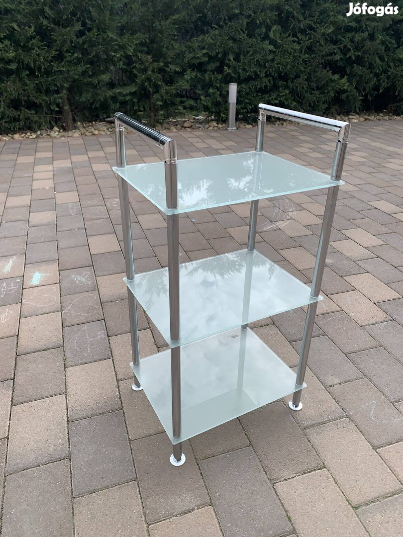 3 szintes üvegpolc
