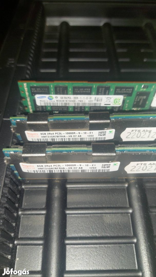 3db 8gb-os 2rx4 PC3l szerver ram! Keveset használt! 