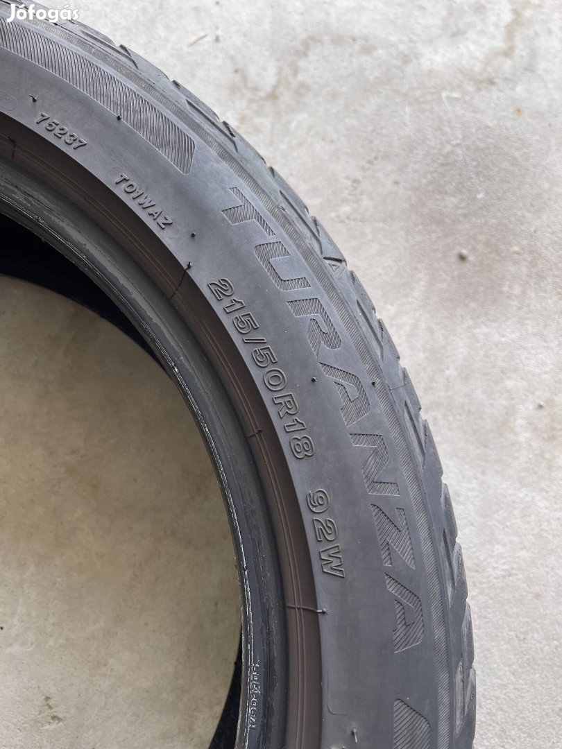 3db Bridgestone Turanza 215/50/R18 nyári gumi