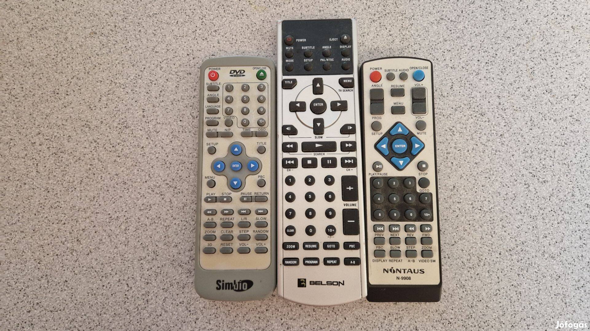 3db DVD távirányító