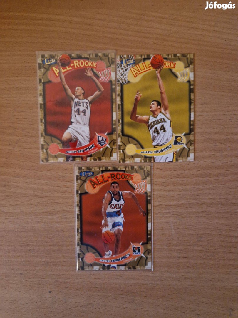 3db Fleer Ultra 1997-98 All-Rookie kosaras kártya