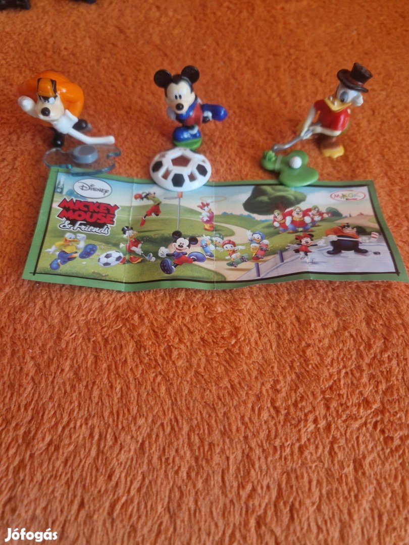 3db Kinder Mickey Mouse és barátai papírjával
