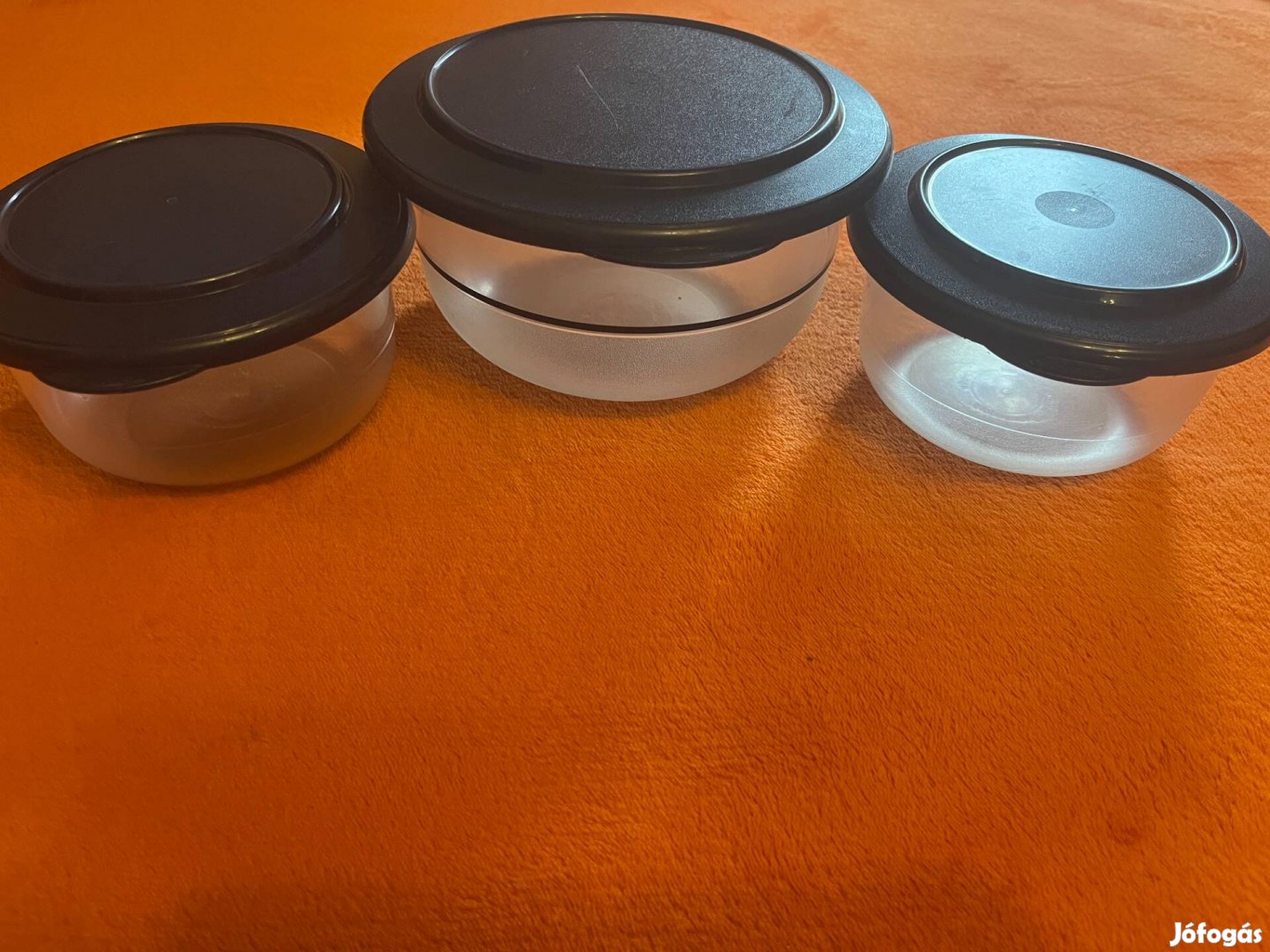 3db Tupperware elegancia tál sötétkék tetővel!
