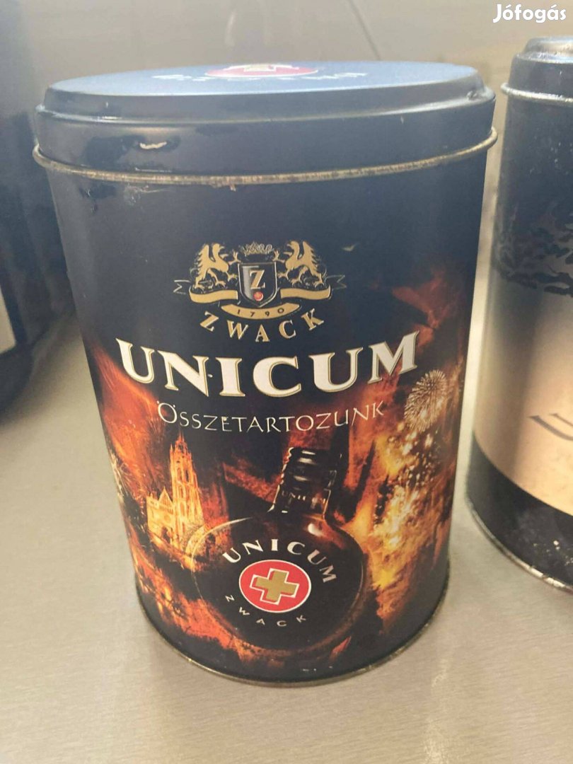 3db Unicum fém doboz gyűjtőknek