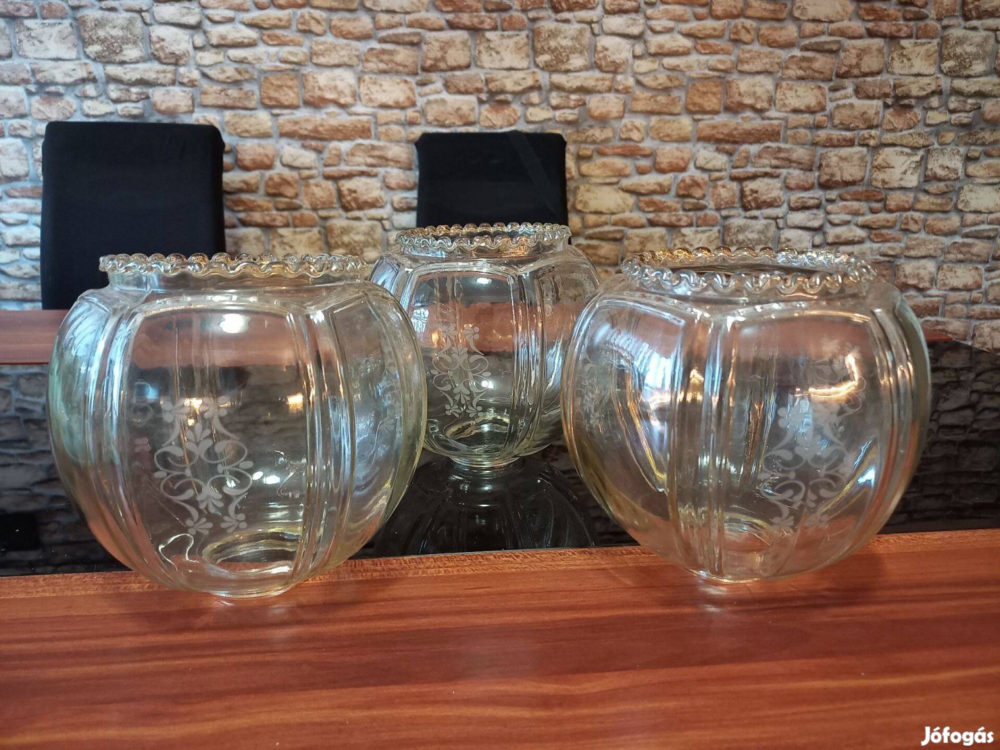 3db Üveg lámpa bura csillárhoz