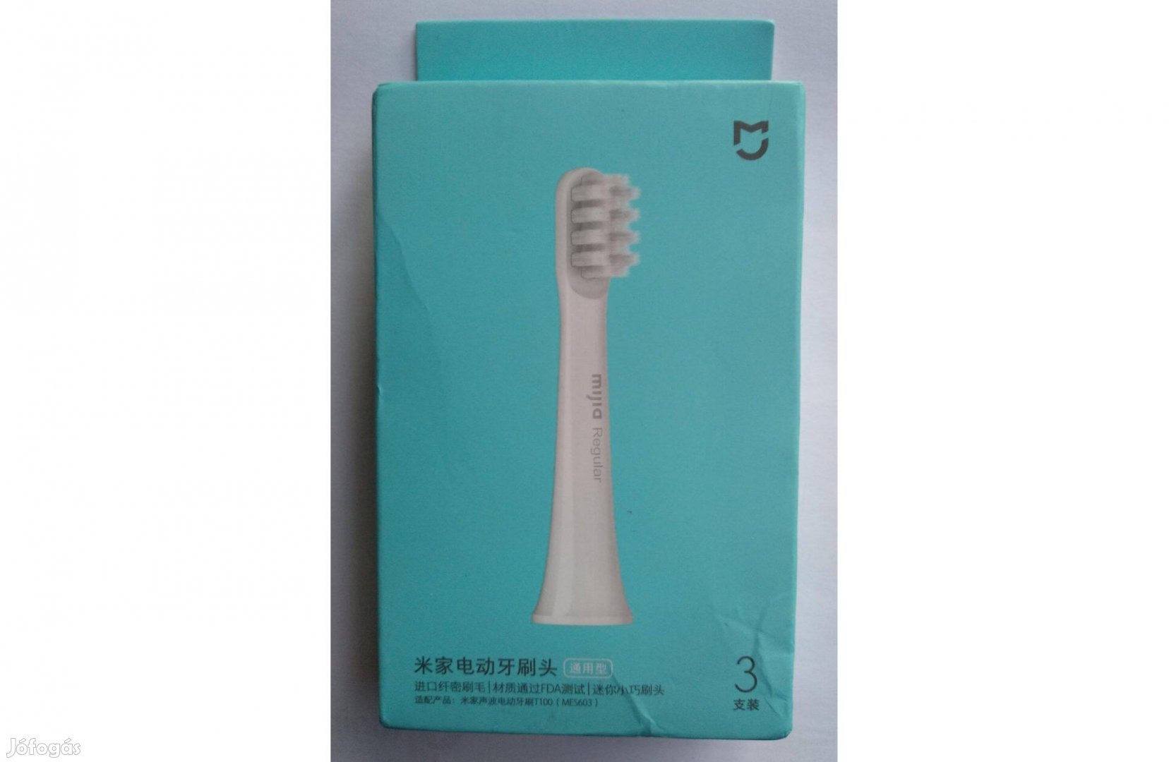 3db Xiaomi Mijia T100 szónikus fogkefe pótfej, új, gyári