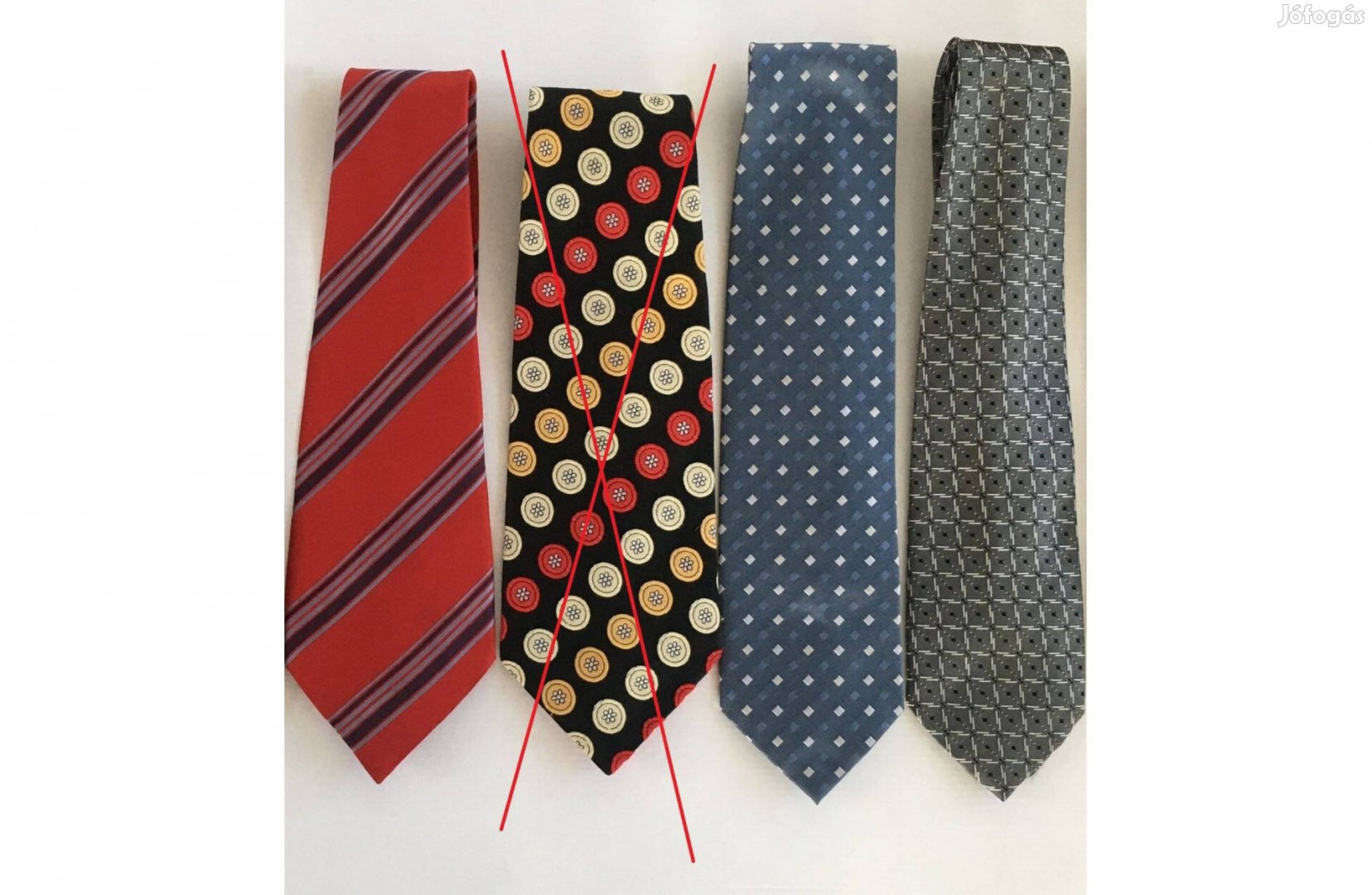 3db hibátlan állapotú retro, vintage nyakkendők, nyakkendő