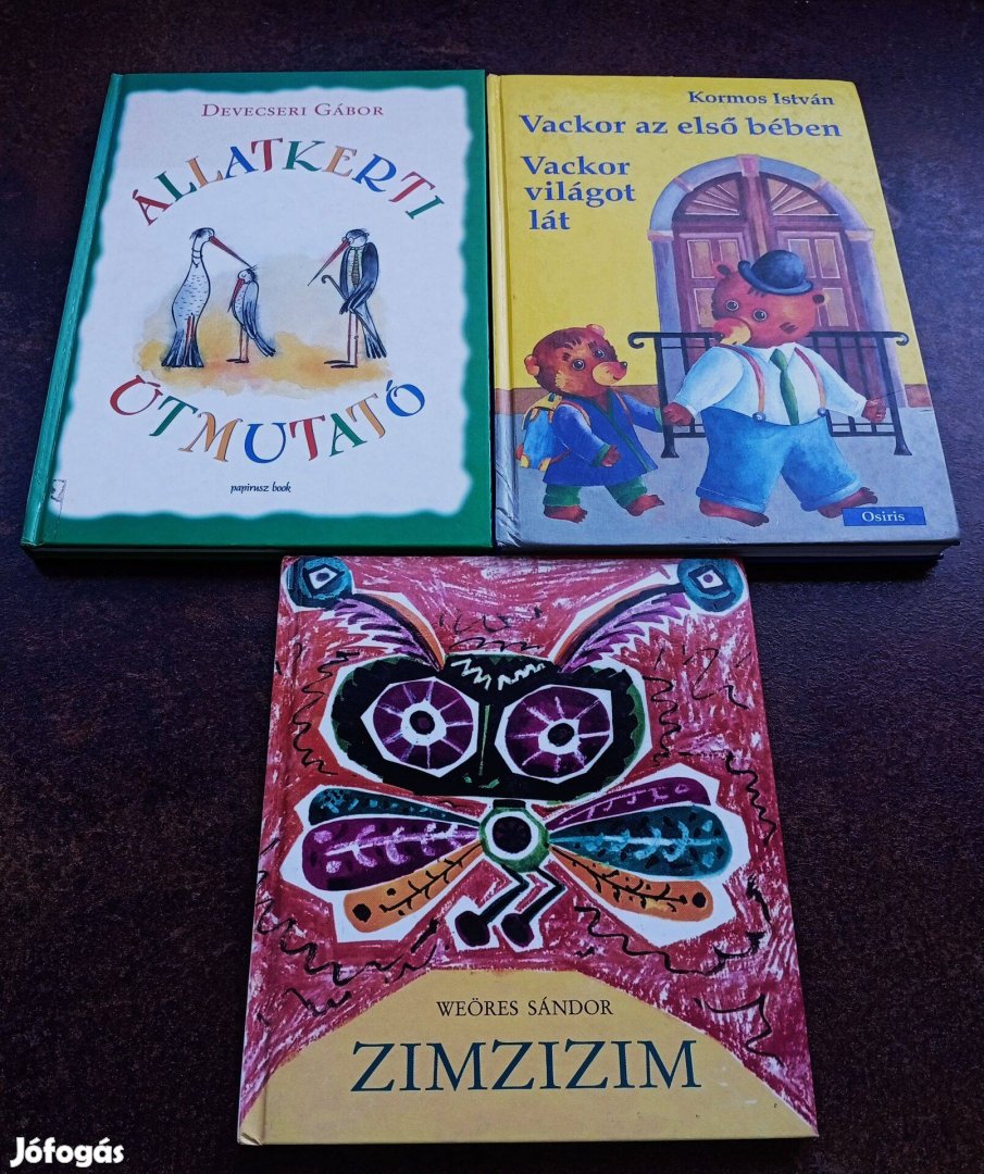 3db könyvből álló könyvcsomag gyermekeknek