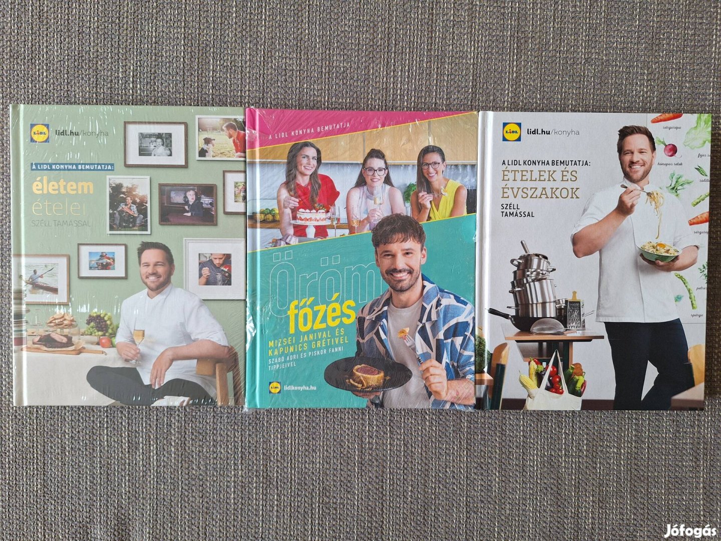 3db új bontatlan Lidl szakácskönyv eladó!