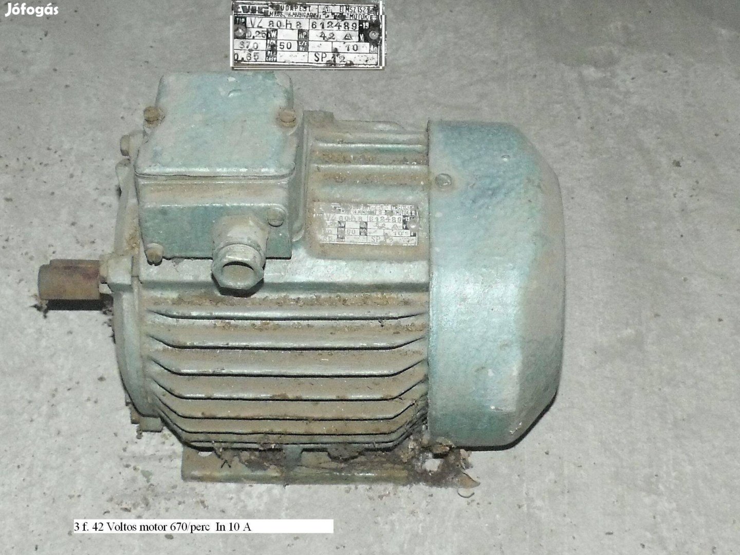 3f 42 V villanymotor