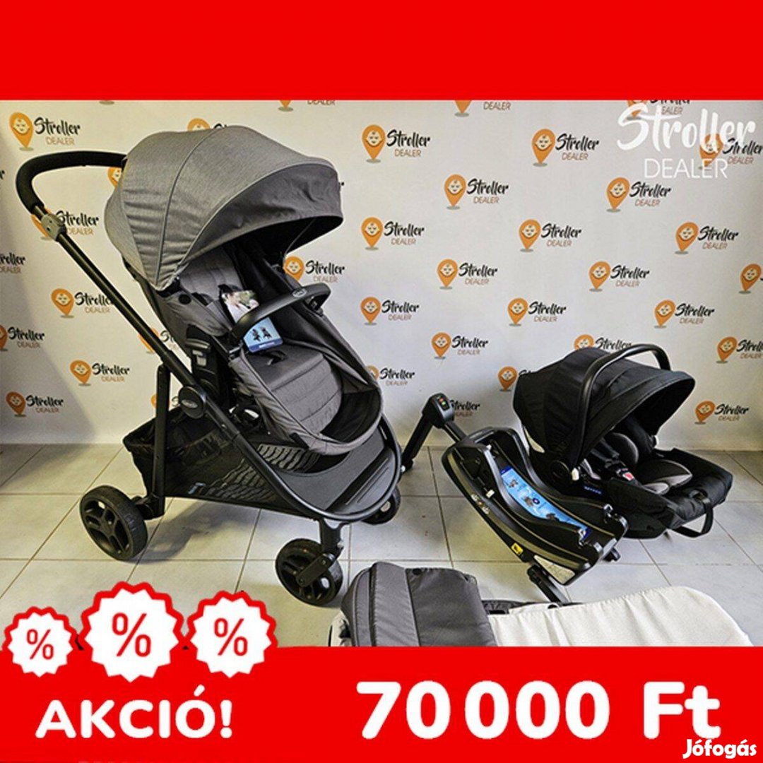 3in1 Graco Transform újszülött / sport babakocsi isofixes babaüléssel