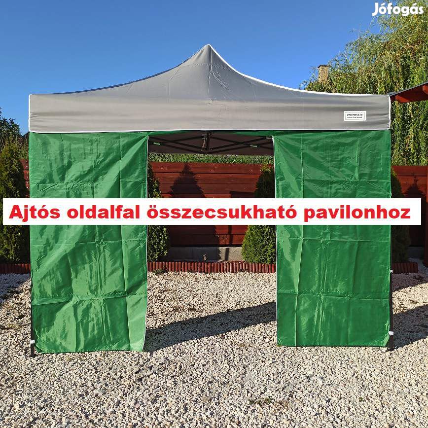 3m ajtós oldalfal zöld oldalponyva rendezvény sátorhoz