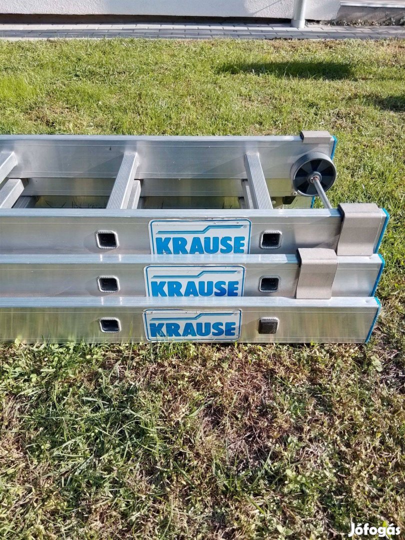 3x12 fokos Krause Stabilo alu létra Kitűnő Állapot!