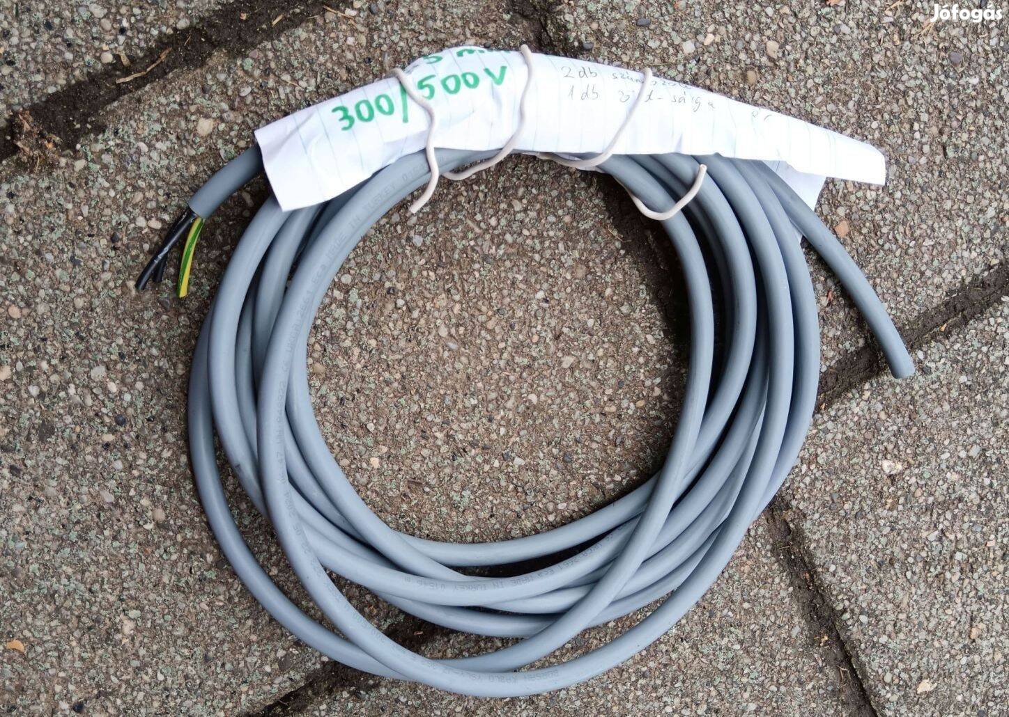 3x2.5 árnyékolatlan vezérlőkábel 4.5 méter
