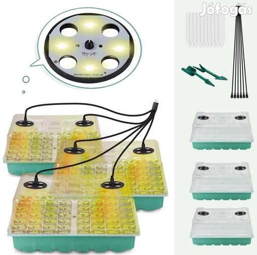 3x48db-os &Uuml;ltetőbox Szett  Növénynelelő lámpával (4688)