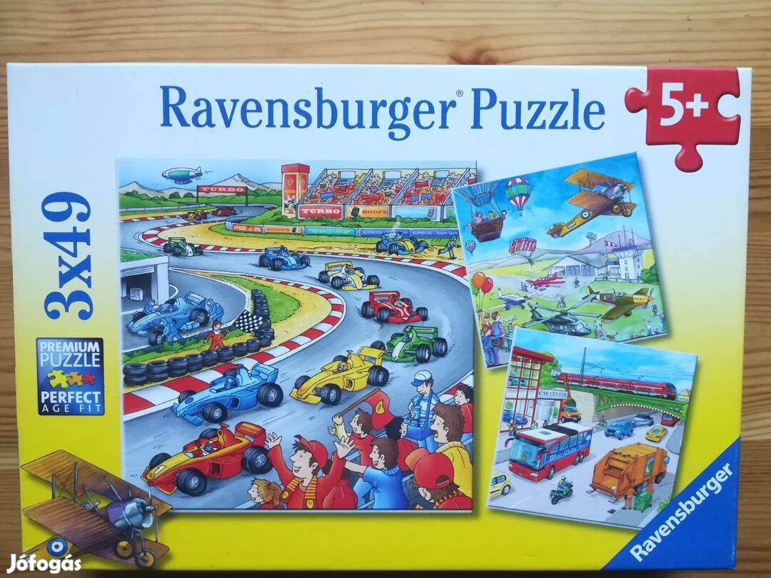 3x49 darabos Ravensburger puzzle 5 éves kortól