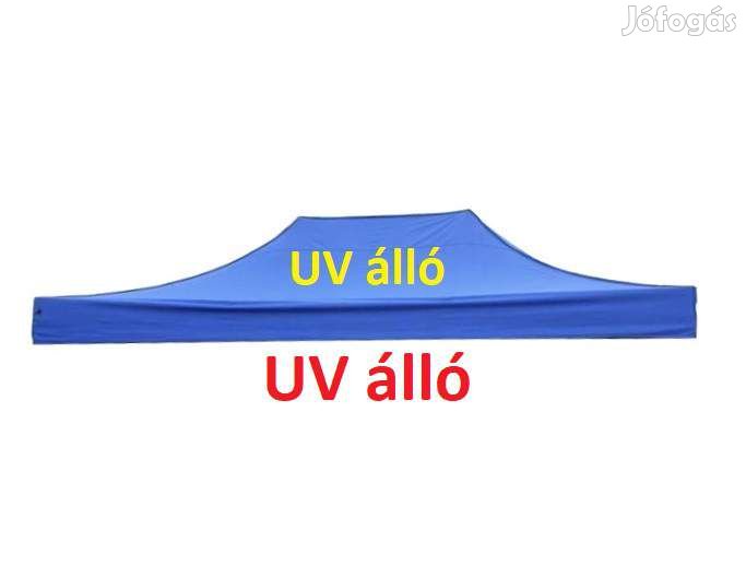 3x4,5 UV állóbb kék tetőponyva kerti pavilonhoz rendezvény piaci