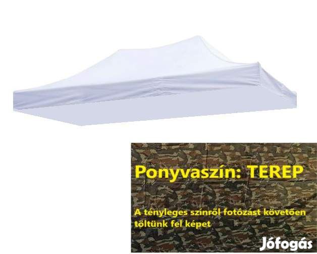 3x4,5 terep tetőponyva sátortető sátorponyva ponyva kerti pavilonhoz