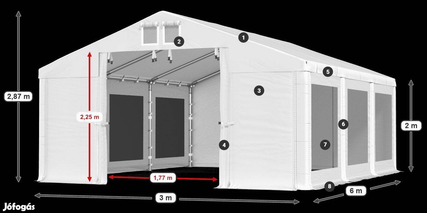 3x6 3mx6m Parti sátor Party sátor Partsátor Új!!
