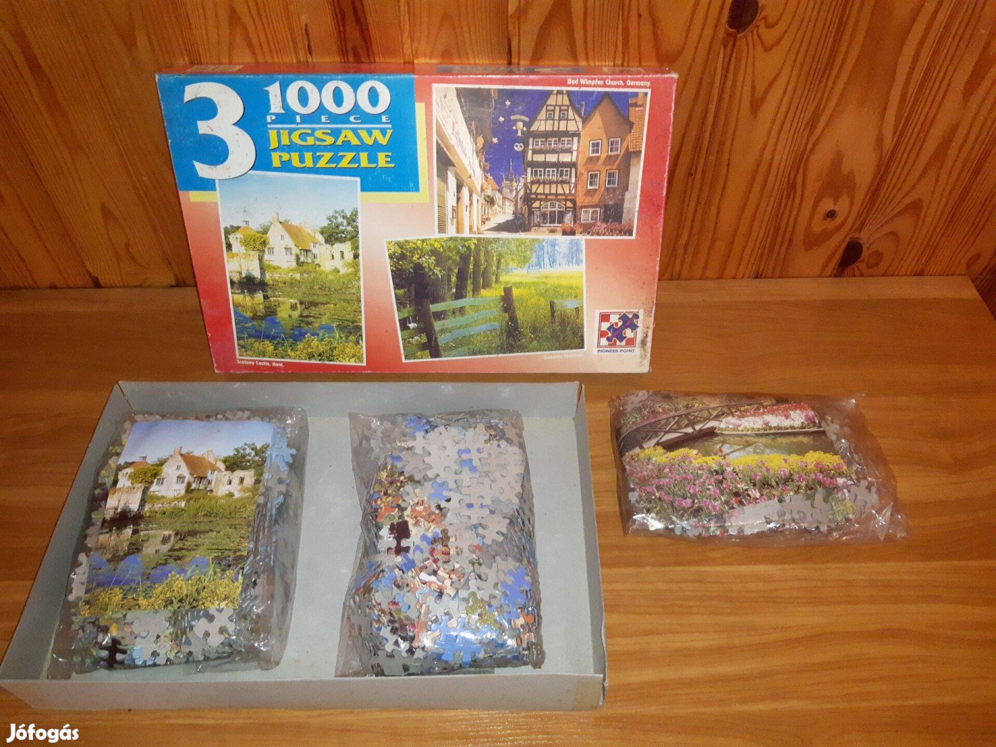 3x 1000 db-os tájkép kirakó puzzle