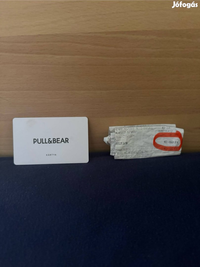 40000 ft-os ajándékkártya Pull & Bear / Zara / Bershka stb