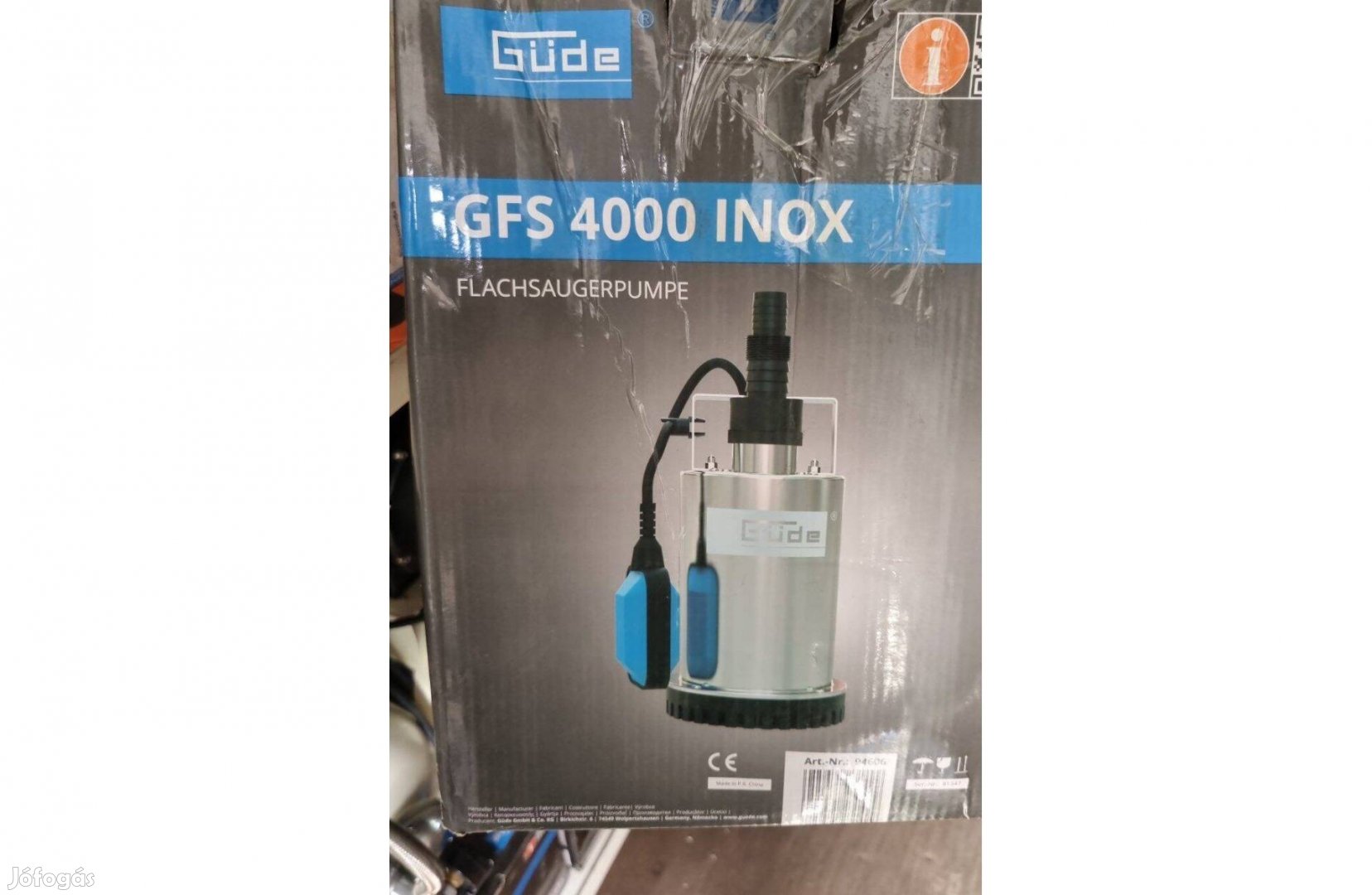 400W-os motor teljesítménnyel Inox lapos szivattyú úszó automatával