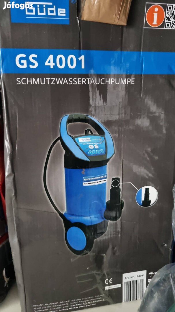 400W szennyvízszivattyú, 8000liter/óra merülőszivattyú, búvárszivattyú