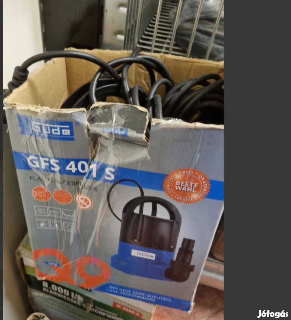 400W teljesítménnyel jó állapotú lapos szivattyú merülő