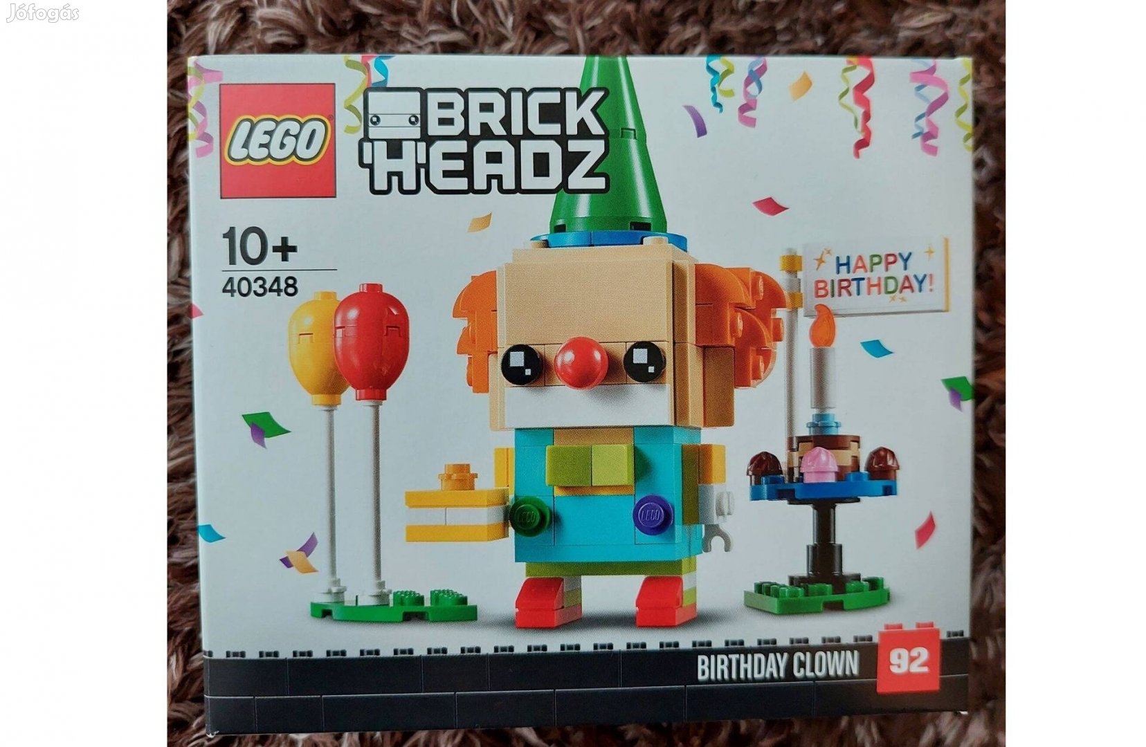 40348 LEGO Brickheadz Szülinapi bohóc - Bontatlan, Új, Hibátlan!