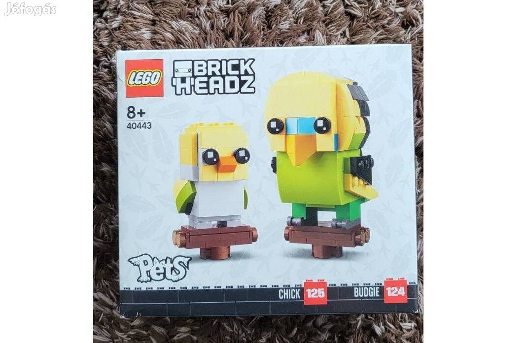 40443 LEGO Brickheadz - Törpepapagáj Új, Bontatlan, Hibátlan!